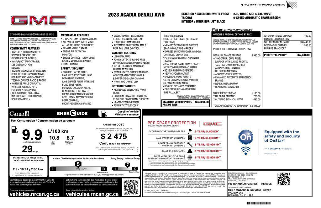 used 2023 GMC Acadia car, priced at $32,793