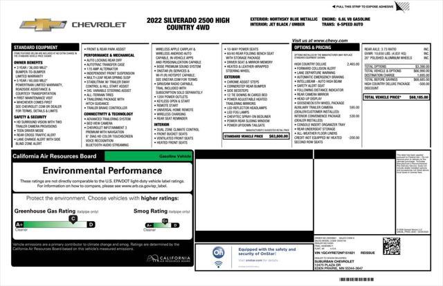 used 2022 Chevrolet Silverado 2500 car, priced at $49,699