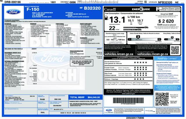 used 2022 Ford F-150 car, priced at $28,500