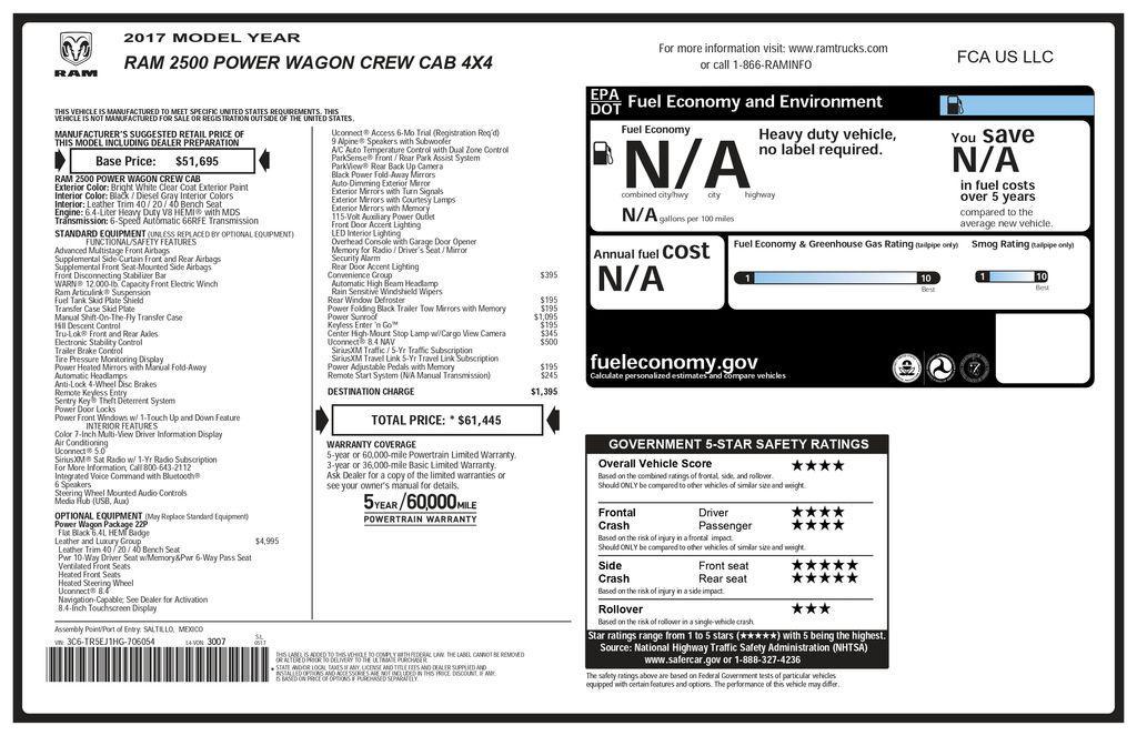 used 2017 Ram 2500 car, priced at $44,789