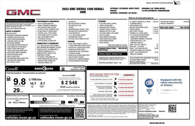 used 2023 GMC Sierra 1500 car, priced at $52,899