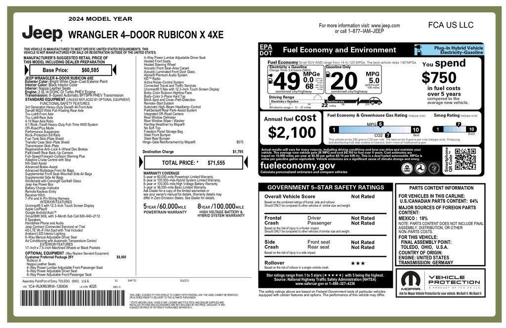 used 2024 Jeep Wrangler 4xe car, priced at $44,993