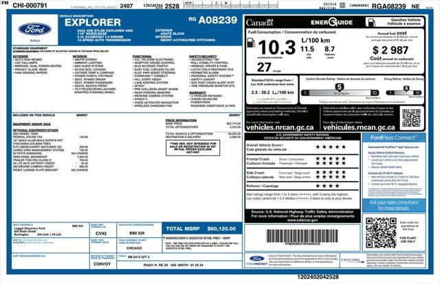 used 2024 Ford Explorer car, priced at $41,993
