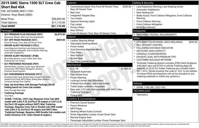 used 2019 GMC Sierra 1500 car, priced at $31,993