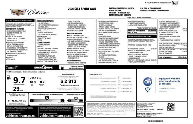 used 2020 Cadillac XT4 car, priced at $24,799
