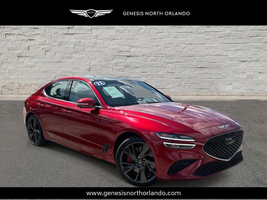 used 2022 Genesis G70 car, priced at $30,995