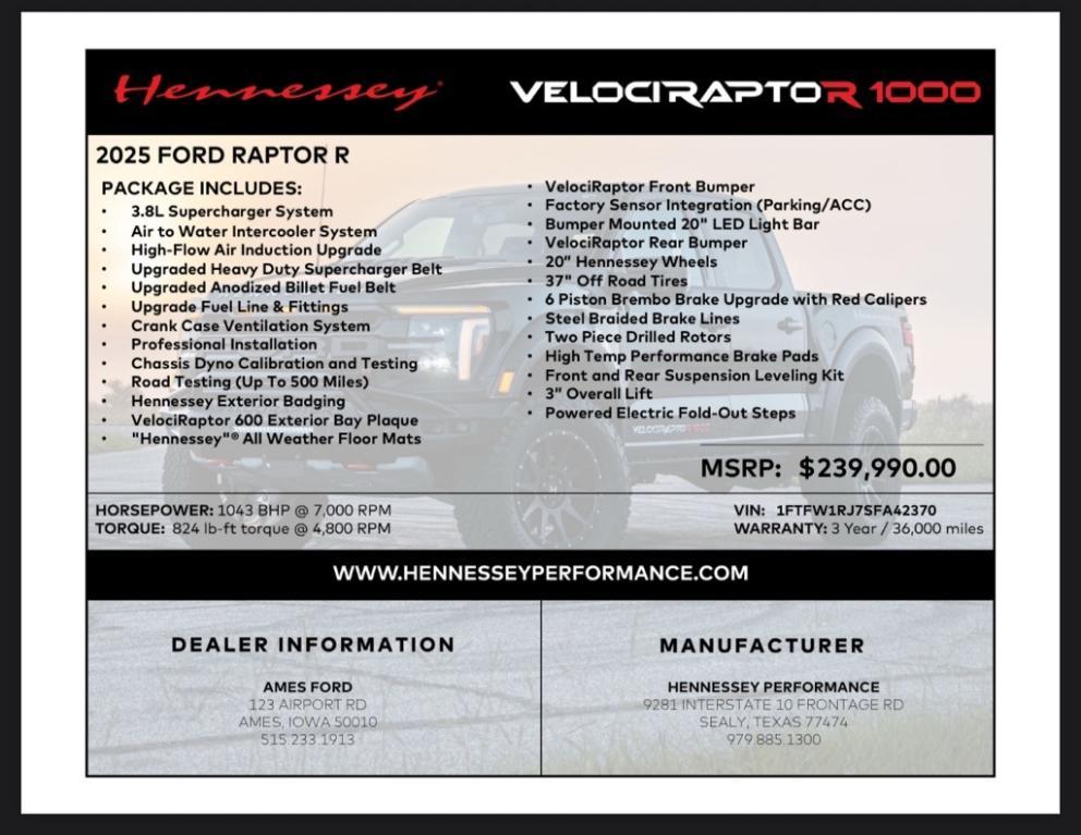 new 2025 Ford F-150 car, priced at $229,800