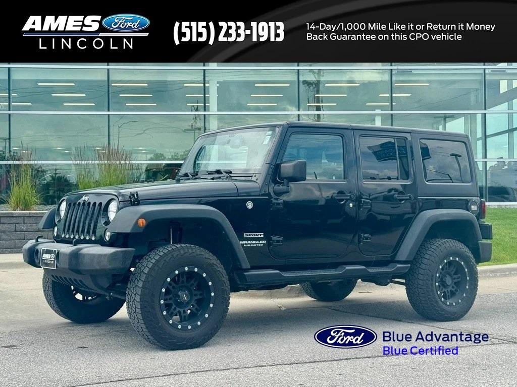 used 2016 Jeep Wrangler Unlimited car, priced at $17,968