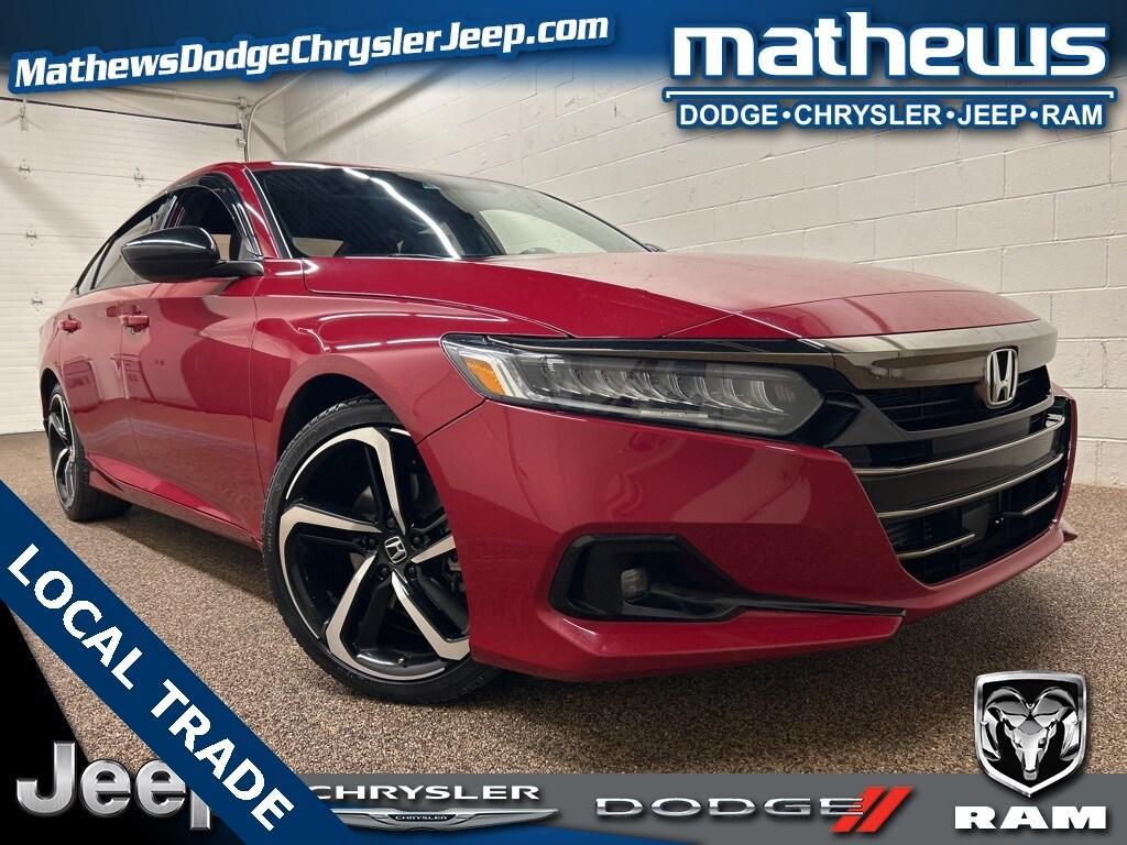 used 2021 Honda Accord car, priced at $18,000