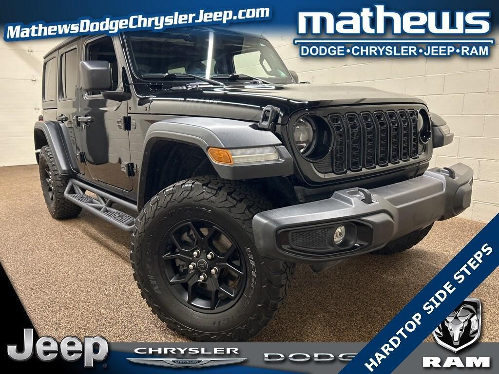 used 2024 Jeep Wrangler car, priced at $37,000