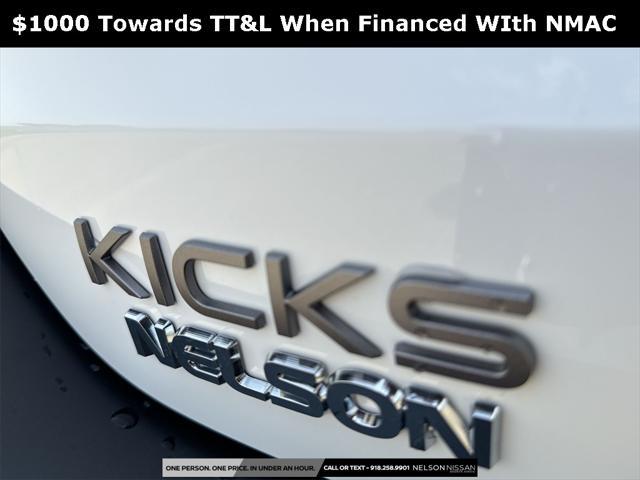 new 2025 Nissan Kicks car, priced at $26,213