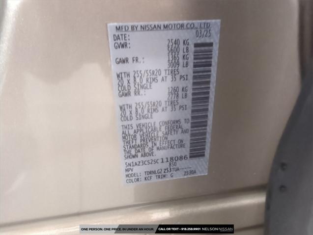 new 2025 Nissan Murano car, priced at $47,065