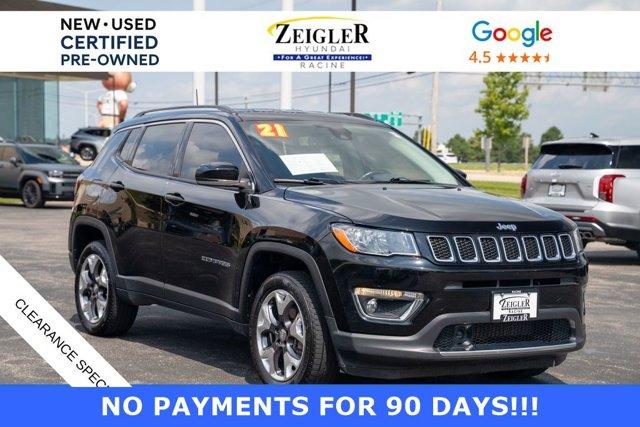 used 2021 Jeep Compass car, priced at $19,695