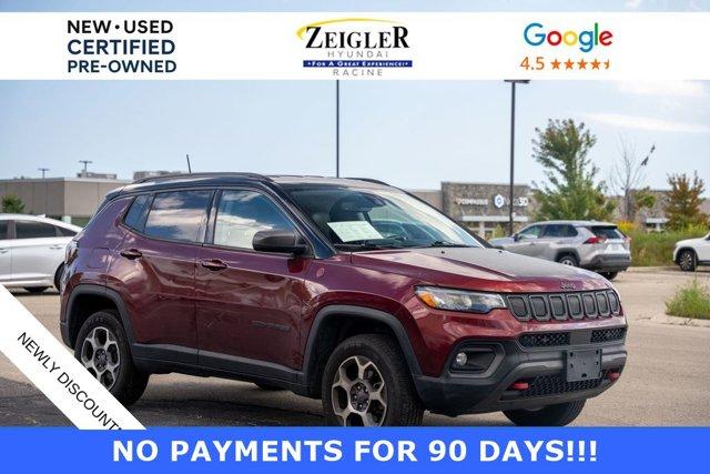used 2022 Jeep Compass car, priced at $21,295