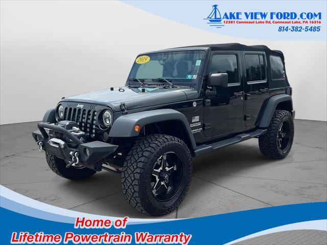 used 2015 Jeep Wrangler Unlimited car, priced at $18,795