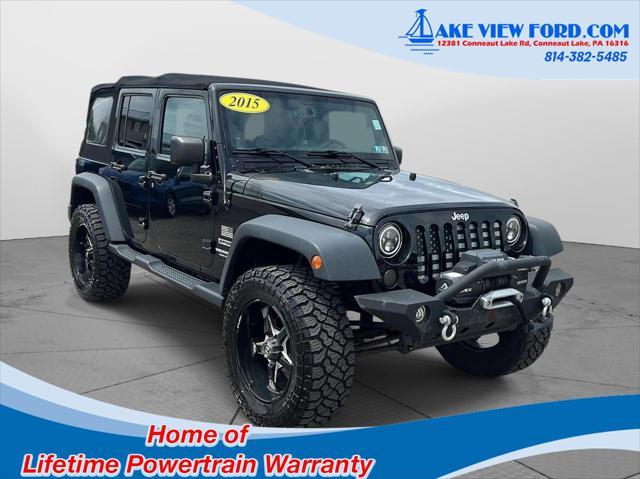 used 2015 Jeep Wrangler Unlimited car, priced at $18,795