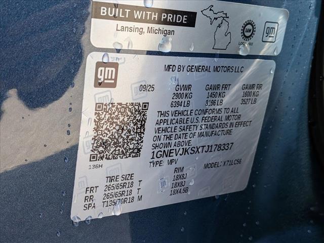 new 2026 Chevrolet Traverse car, priced at $55,244