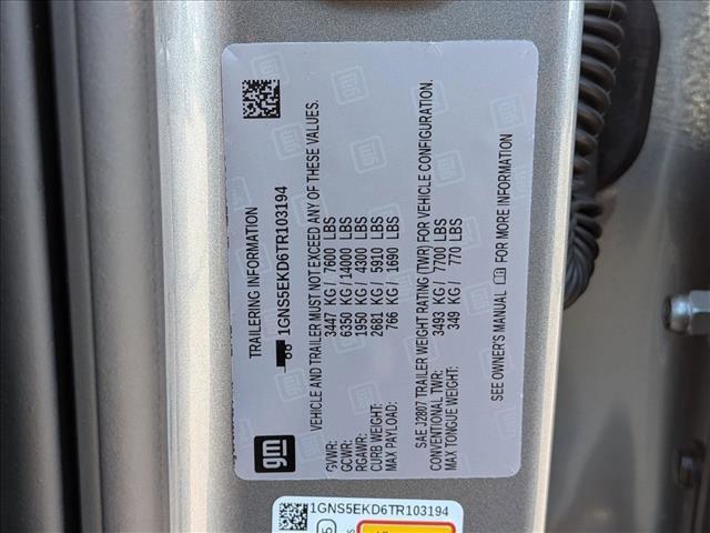 new 2026 Chevrolet Suburban car, priced at $74,991