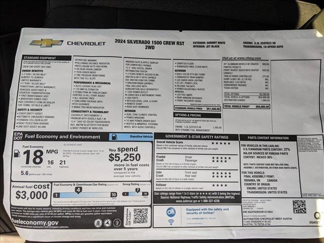 new 2024 Chevrolet Silverado 1500 car, priced at $49,490