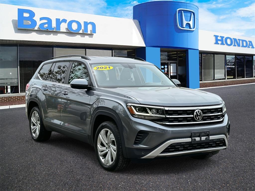 used 2021 Volkswagen Atlas car, priced at $23,486