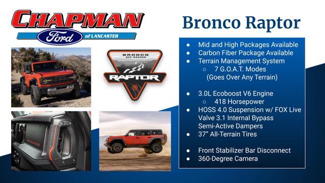 new 2023 Ford Bronco car, priced at $92,266