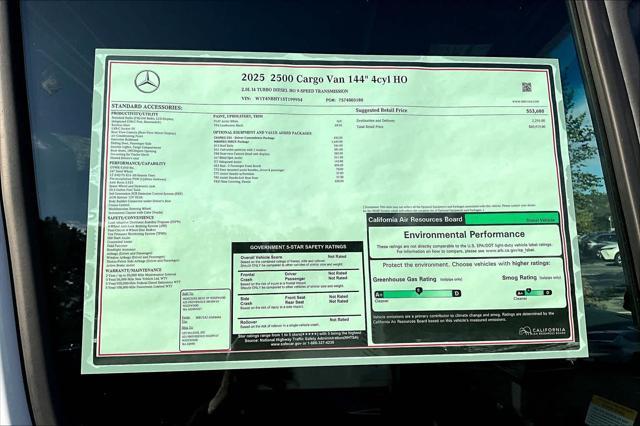 new 2025 Mercedes-Benz Sprinter 2500 car, priced at $60,919