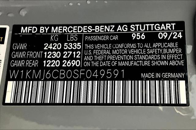 new 2025 Mercedes-Benz AMG CLE 53 car, priced at $88,155