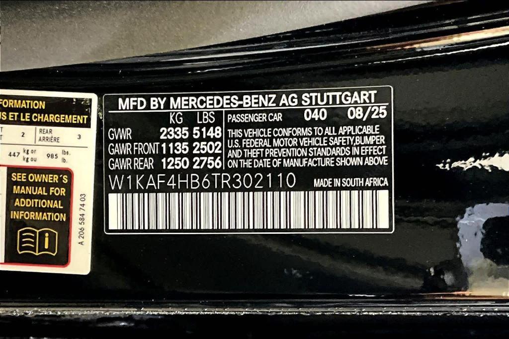 new 2026 Mercedes-Benz C-Class car, priced at $53,870