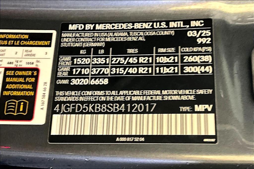 new 2025 Mercedes-Benz GLE 450 car, priced at $85,610