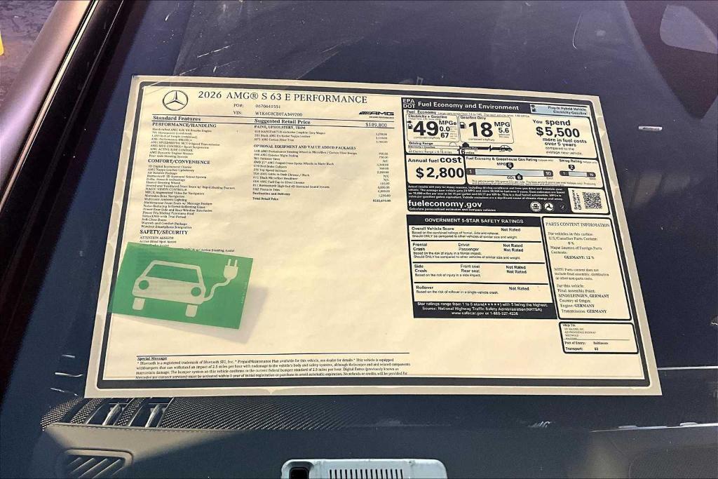 new 2026 Mercedes-Benz S-Class car, priced at $222,670