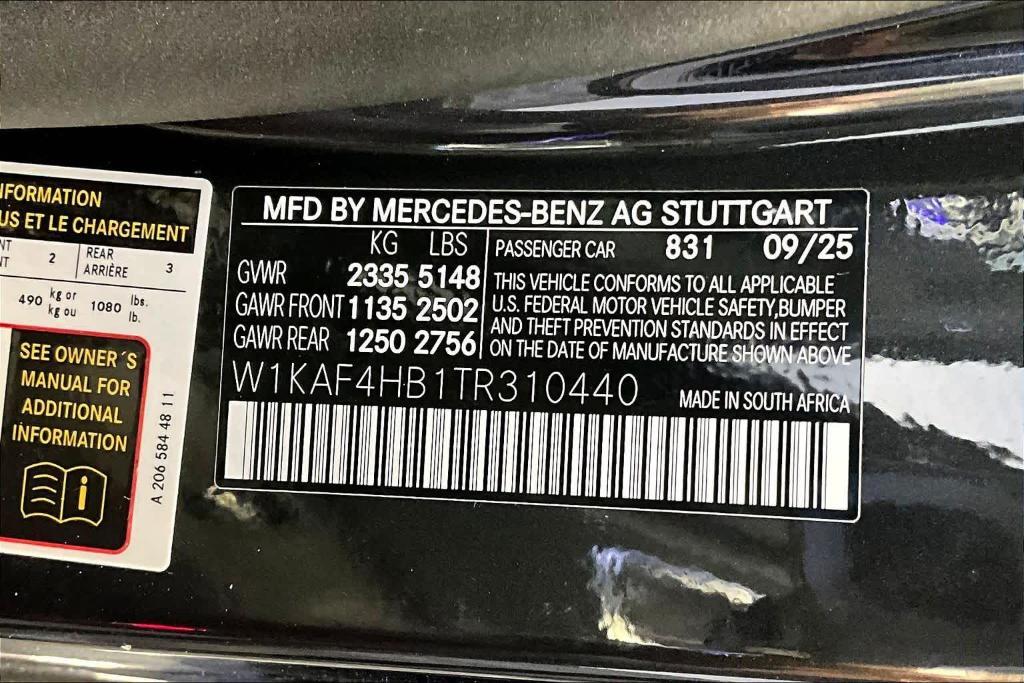 new 2026 Mercedes-Benz C-Class car, priced at $56,970