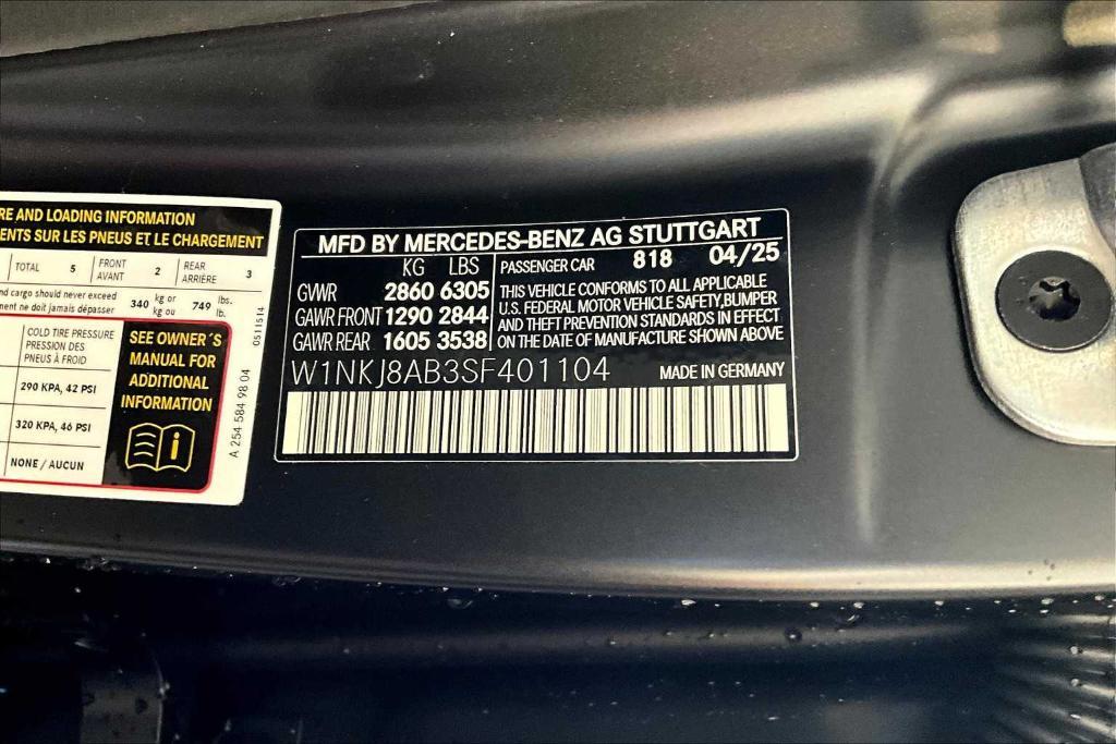 new 2025 Mercedes-Benz AMG GLC 63 car, priced at $108,815