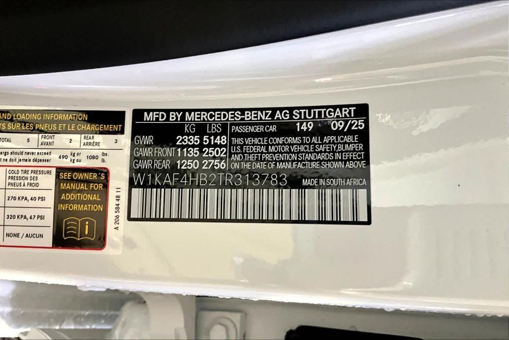 new 2026 Mercedes-Benz C-Class car, priced at $56,840