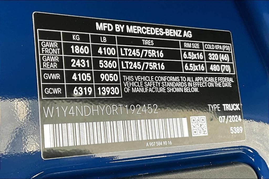 new 2024 Mercedes-Benz Sprinter 2500 car, priced at $70,032