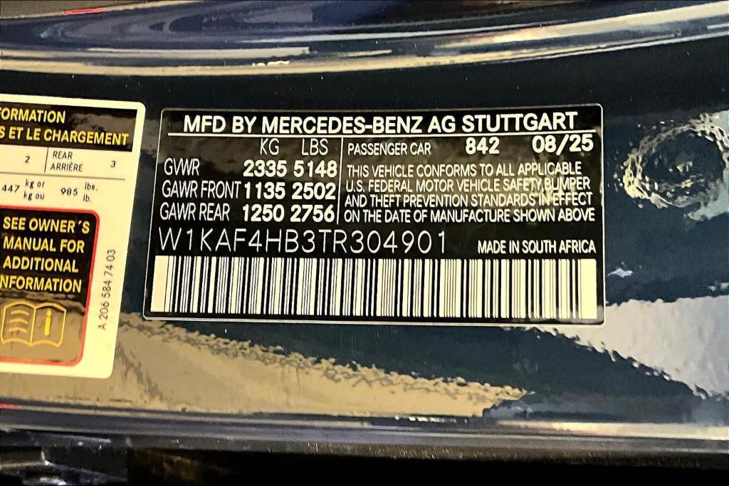 new 2026 Mercedes-Benz C-Class car, priced at $54,620