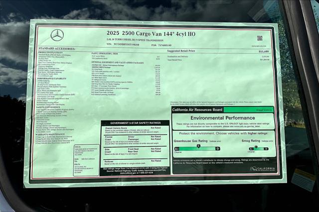 new 2025 Mercedes-Benz Sprinter 2500 car, priced at $61,869