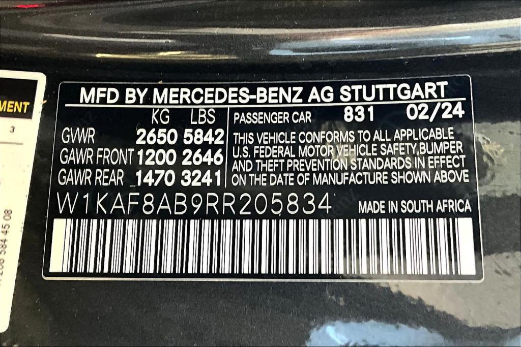 new 2024 Mercedes-Benz AMG C 63 car, priced at $103,825