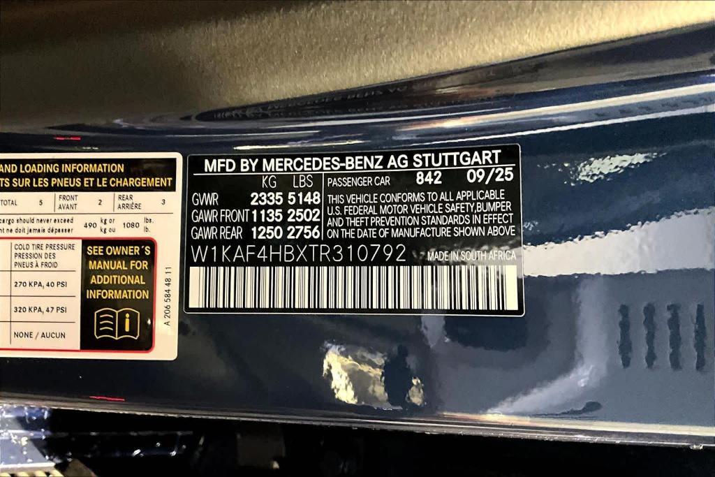 new 2026 Mercedes-Benz C-Class car, priced at $57,900