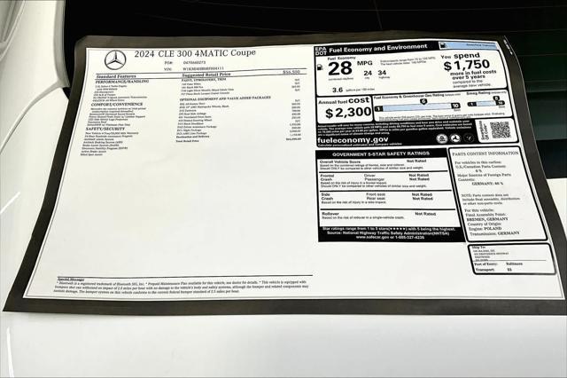 new 2024 Mercedes-Benz CLE 300 car, priced at $65,090