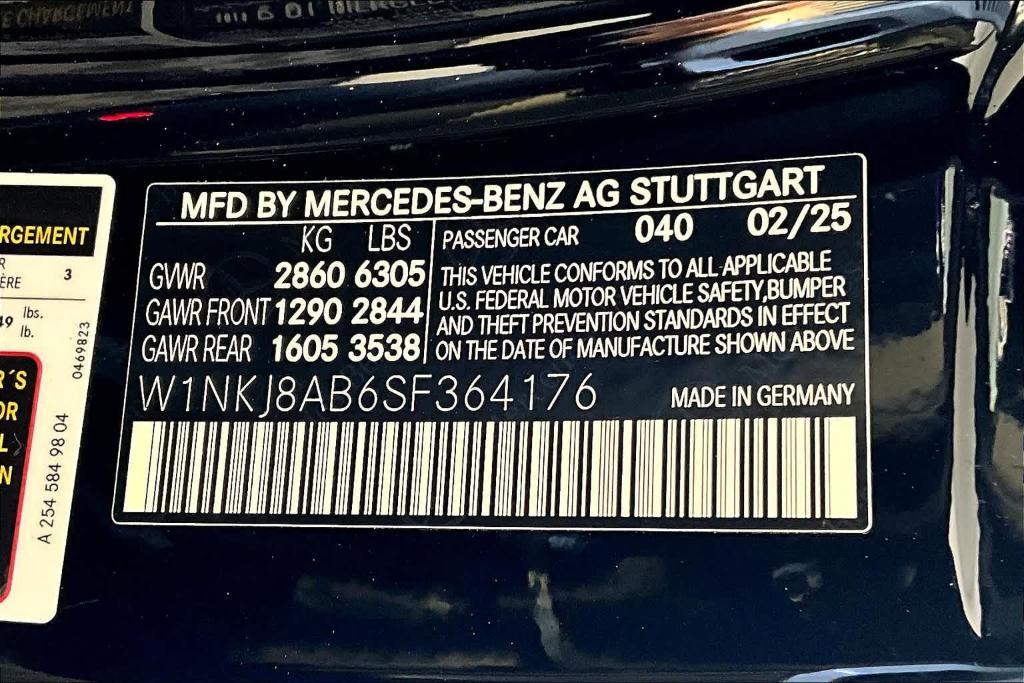 new 2025 Mercedes-Benz AMG GLC 63 car, priced at $103,935
