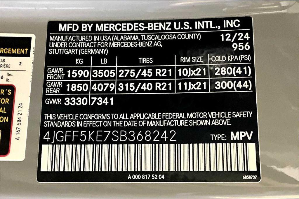 new 2025 Mercedes-Benz GLS 450 car, priced at $98,275
