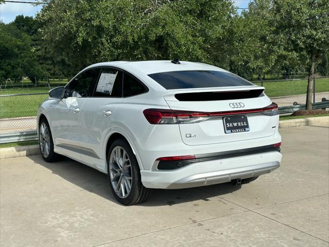 new 2025 Audi Q4 e-tron Sportback car, priced at $70,875
