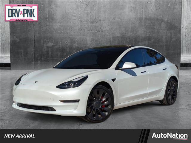 used 2023 Tesla Model 3 car, priced at $34,999