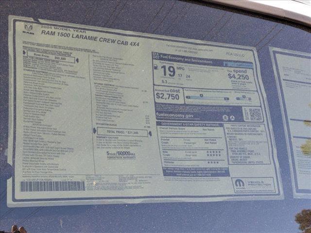 new 2025 Ram 1500 car, priced at $60,854