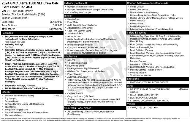 used 2024 GMC Sierra 1500 car, priced at $48,073