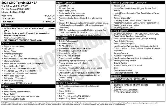 used 2024 GMC Terrain car, priced at $26,925