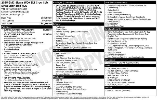new 2025 GMC Sierra 1500 car, priced at $59,477