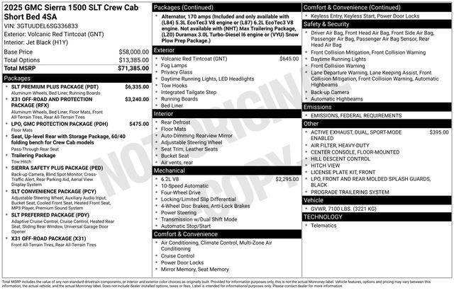 new 2025 GMC Sierra 1500 car, priced at $63,071
