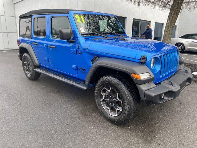 used 2021 Jeep Wrangler Unlimited car, priced at $28,000