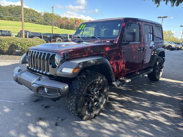 used 2021 Jeep Wrangler car, priced at $31,000